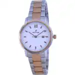 Westar White Dial Two Tone Stainless Steel Quartz 40245 SPN 601 Women's Watch