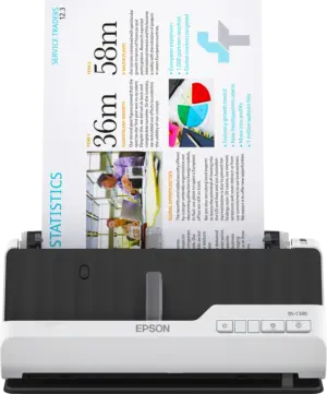 Epson DS-C330 Compact deskop scanner; Ultra-compact.Scan passports; receipts; invoices; cards and more (B11B272402)