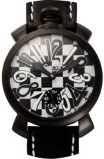 GaGa Milano Black And White Quartz 5012LECH1 Men's Watch
