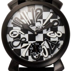 GaGa Milano Black And White Quartz 5012LECH1 Men's Watch