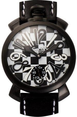 GaGa Milano Black And White Quartz 5012LECH1 Men's Watch
