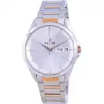 Westar Silver Dial Two Tone Stainless Steel Quartz 50212 SPN 607 Men's Watch