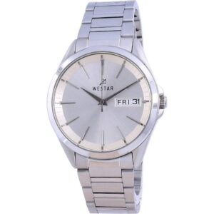 Westar Champagne Dial Stainless Steel Quartz 50212 STN 102 Men's Watch