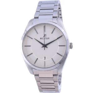 Westar Champagne Dial Stainless Steel Quartz 50213 STN 102 Men's Watch