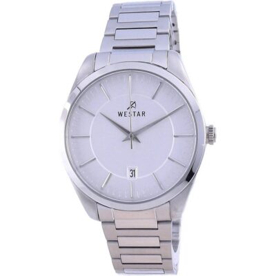 Westar Silver Dial Stainless Steel Quartz 50213 STN 107 Men's Watch