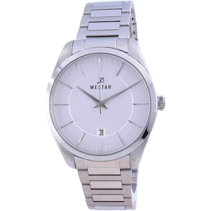 Westar Silver Dial Stainless Steel Quartz 50213 STN 107 Men's Watch