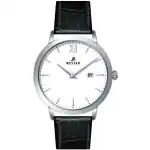Westar Profile Leather Strap White Dial Quartz 50214STN101 Men's Watch