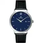 Westar Profile Leather Strap Blue Dial Quartz 50214STN104 Men's Watch