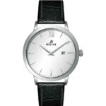 Westar Profile Leather Strap Silver Dial Quartz 50214STN107 Men's Watch