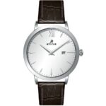 Westar Profile Leather Strap Silver Dial Quartz 50214stn127 Men's Watch