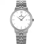 Westar Profile Stainless Steel White Dial Quartz 50215STN101 Men's Watch
