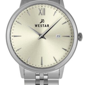 Westar Profile Stainless Steel Light Champagne Dial Quartz 50215STN102 Men's Watch