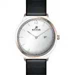 Westar Profile Leather Strap Silver Dial Quartz 50217PPN607 Men's Watch