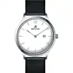 Westar Profile Leather Strap White Dial Quartz 50217STN101 Men's Watch