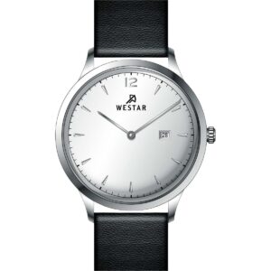 Westar Profile Leather Strap Silver Dial Quartz 50217STN107 Men's Watch