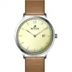 Westar Profile Leather Strap Light Champagne Dial Quartz 50217STN182 Men's Watch