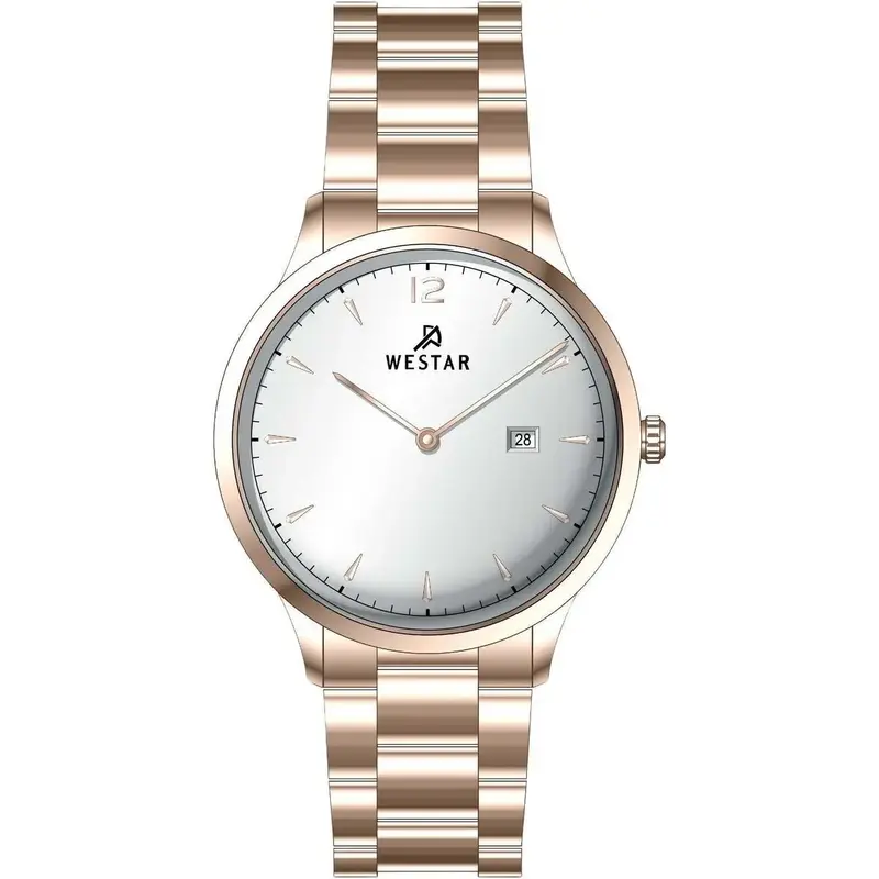 Westar Profile Stainless Steel Silver Dial Quartz 50218PPN607 Men's Watch