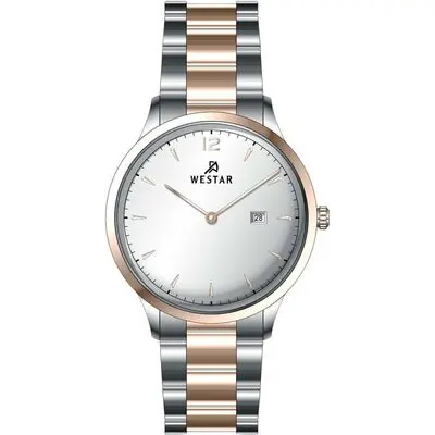 Westar Profile Stainless Steel Silver Dial Quartz 50218SPN607 Men's Watch