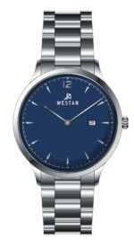 Westar Profile Stainless Steel Blue Dial Quartz 50218STN104 Men's Watch