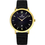 Westar Profile Leather Strap Black Dial Quartz 50219GPN103 Men's Watch