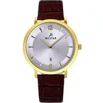 Westar Profile Leather Strap Silver Dial Quartz 50219GPN127 Men's Watch