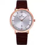 Westar Profile Leather Strap Silver Dial Quartz 50219PPN627 Men's Watch