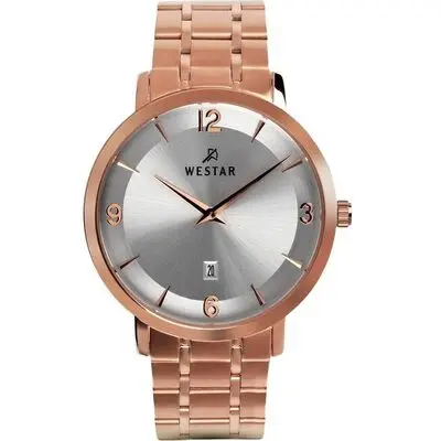 Westar Profile Stainless Steel Silver Dial Quartz 50220PPN607 Men's Watch
