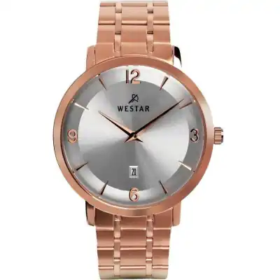 Westar Profile Stainless Steel Silver Dial Quartz 50220PPN607 Men's Watch