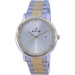 Westar Silver Dial Two Tone Stainless Steel Quartz 50243 CBN 102 Men's Watch