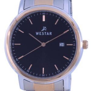 Westar Black Dial Two Tone Stainless Steel Quartz 50243 SPN 603 Men's Watch