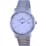 Westar White Dial Stainless Steel Quartz 50243 STN 101 Men's Watch