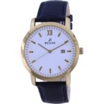 Westar White Dial Gold Tone Stainless Steel Quartz 50244 GPN 101 Men's Watch