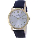 Westar Silver Dial Leather Strap Quartz 50244 GPN 102 Men's Watch