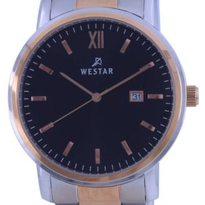 Westar Black Dial Two Tone Stainless Steel Quartz 50245 SPN 603 Men's Watch