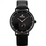 Westar Profile Leather Strap Black Dial Quartz 50246BBN603 Men's Watch