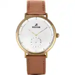 Westar Profile Leather Strap Silver Dial Quartz 50246BZZ187 Men's Watch