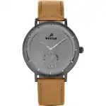 Westar Profile Leather Strap Grey Dial Quartz 50246GGN186 Men's Watch