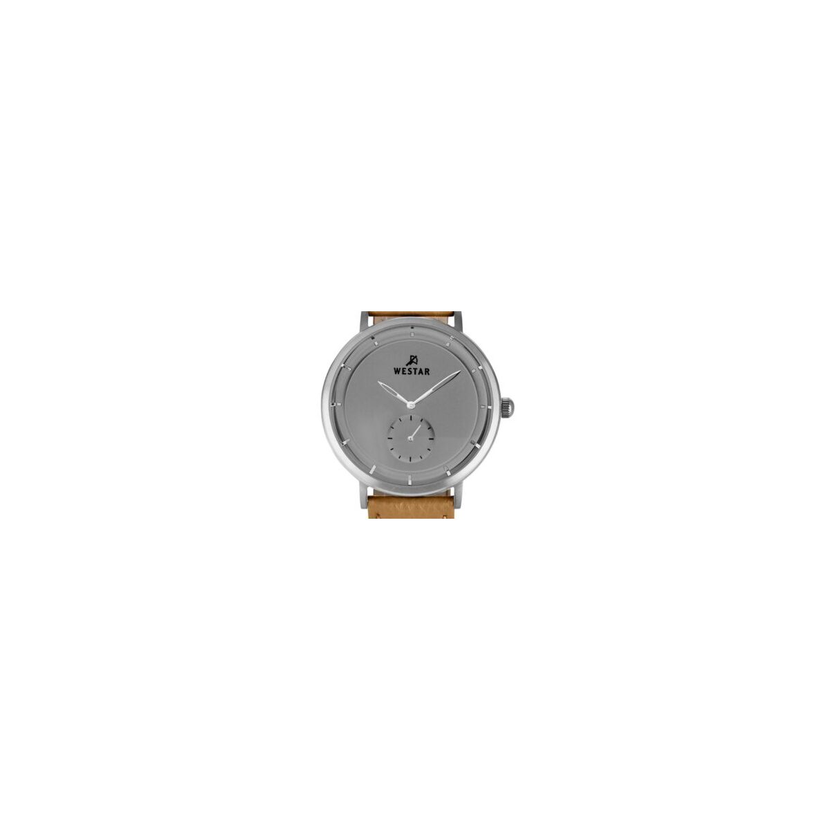 Westar Profile Leather Strap Grey Dial Quartz 50246STN186 Men's Watch