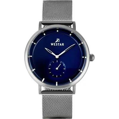 Westar Profile Stainless Steel Blue Dial Quartz 50247STN104 Men's Watch