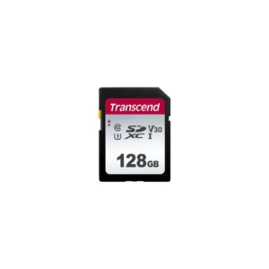TRANSCEND 300S 128GB UHS-1 CLASS 10 U1 V10 SDXC CARD - 3D NAND (TS128GSDC300S)