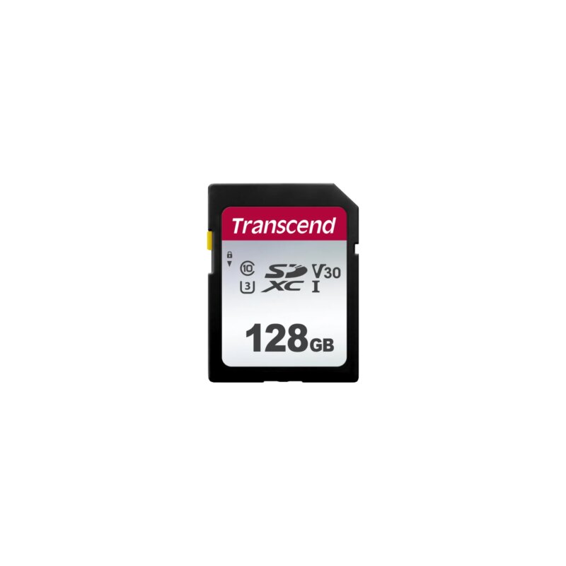 54444705_2095917223 TRANSCEND 300S 128GB UHS-1 CLASS 10 U1 V10 SDXC CARD - 3D NAND (TS128GSDC300S)