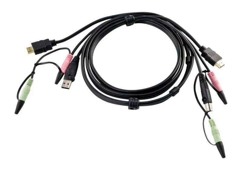 ATEN 1.8M USB HDMI KVM Cable with Audio