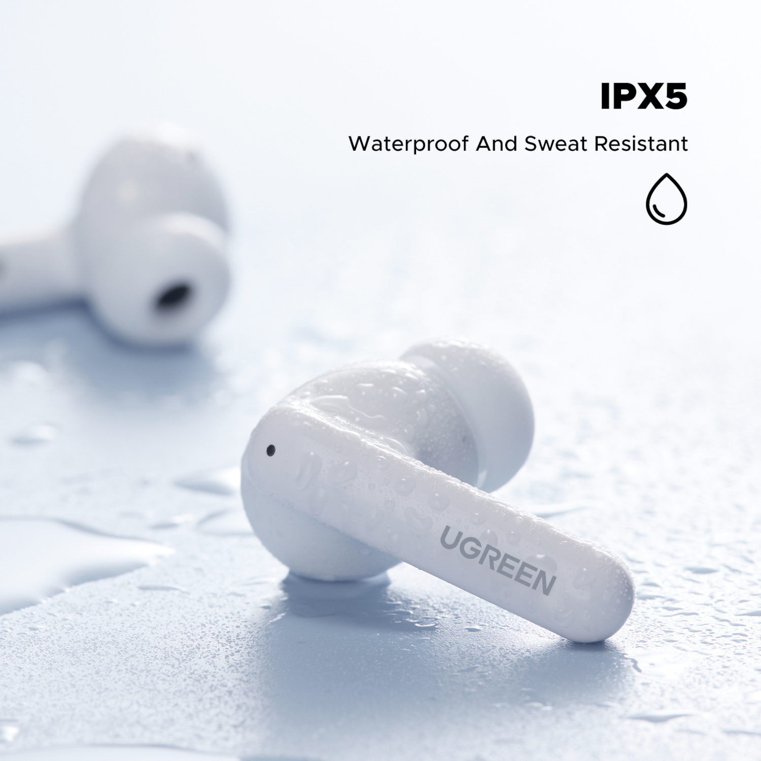 UGreen EchoBuds Magic Wireless (In-Ear Earphones)–White - Image 4