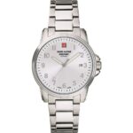Swiss Alpine Military By Grovana Leader Silver Dial Quartz 7011.1132 100M Men's Watch