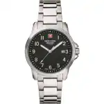 Swiss Alpine Military By Grovana Leader Black Dial Quartz 7011.1137 100M Men's Watch