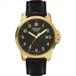 Swiss Alpine Military By Grovana Leader Black Dial Quartz 7011.1517 100M Men's Watch