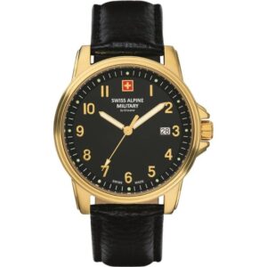 Swiss Alpine Military By Grovana Leader Black Dial Quartz 7011.1517 100M Men's Watch