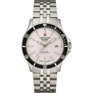 Swiss Alpine Military By Grovana Challenger Silver Dial Quartz 7022.1132 100M Men's Watch