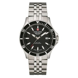 Swiss Alpine Military By Grovana Challenger Black Dial Quartz 7022.1137 100M Men's Watch