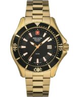 Swiss Alpine Military By Grovana Nautilus Black Dial Quartz 7040.1117 100M Men's Watch